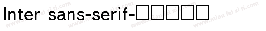 Inter sans-serif字体转换